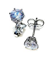 Boucles d'oreilles Femme in Or blanc Cubic Zirconia